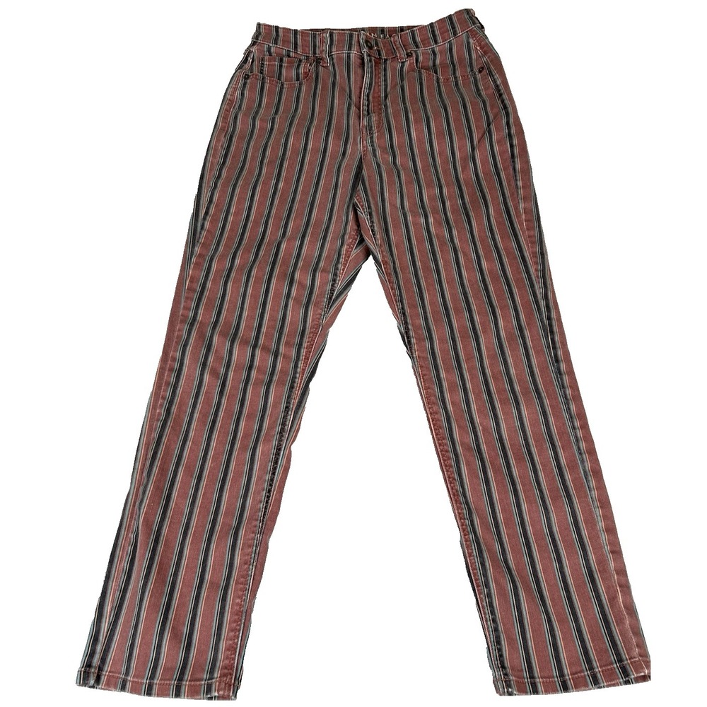 American Eagle Outfitters Jeans Womens Sz 6 Striped High Regular Rise 90s Retro